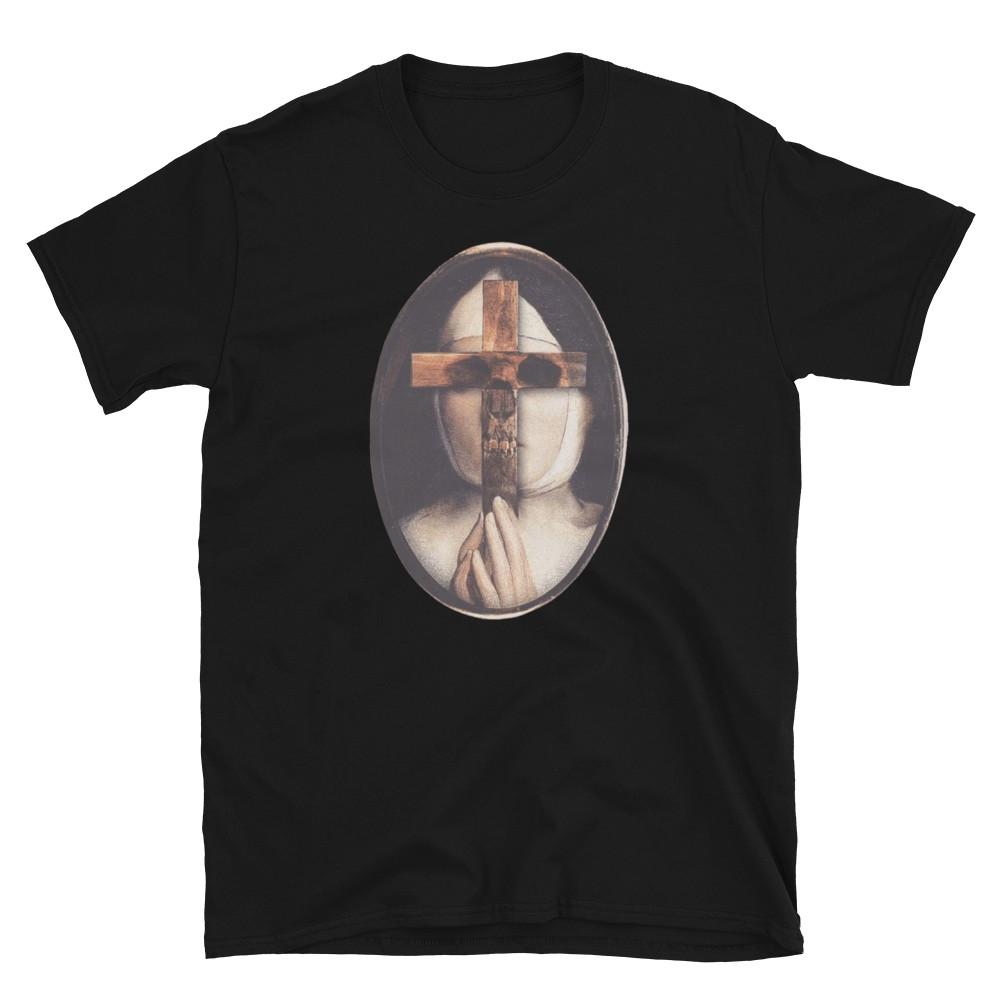 

BEHIND THE CROSS CATHOLIC NUN BAD RELIGION GOTHIC PRINTED T SHIRT Unisex T-Shirt XXXXL