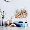 Seashell and Starfish Wall Sticker Removable Self-Adhesive Decal for Living Room Bedroom Bathroom Decor