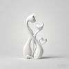 Elegant Cat Statue, Designer Home Decor for Living Room and Bedroom, Exclusive Gift for Animal Lovers and Collectors
