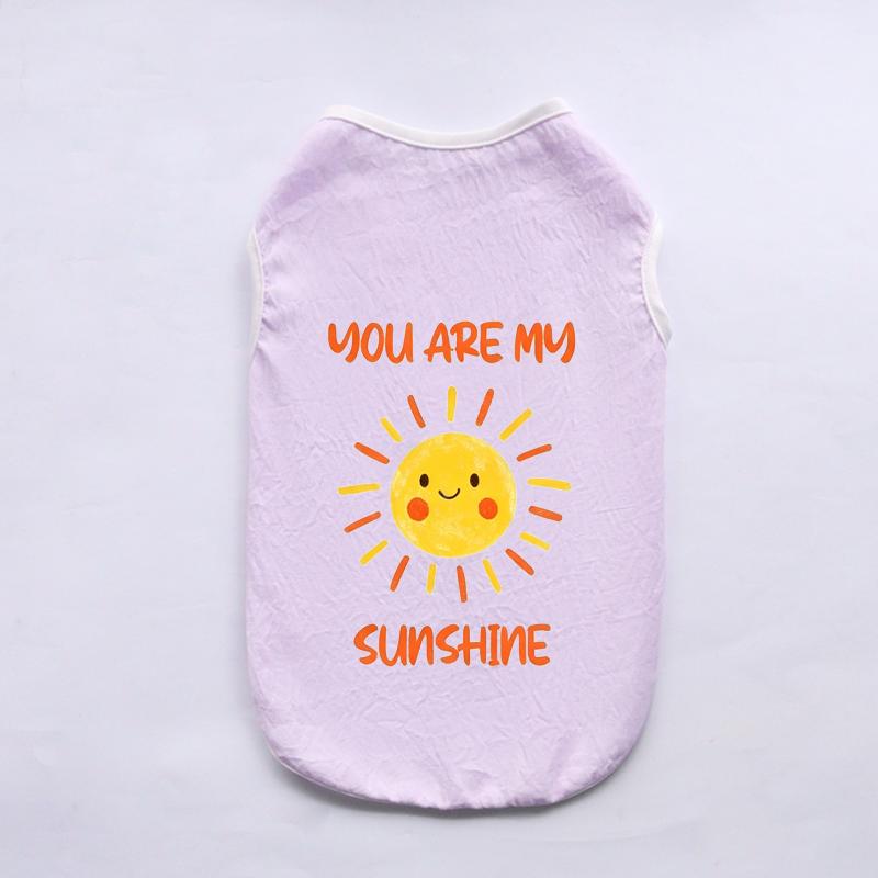 Soft Cotton Pet Sleeveless Vest Solid‑Color Breathable Cat Shirts Comfortable Wear‑Resistant Home Clothes