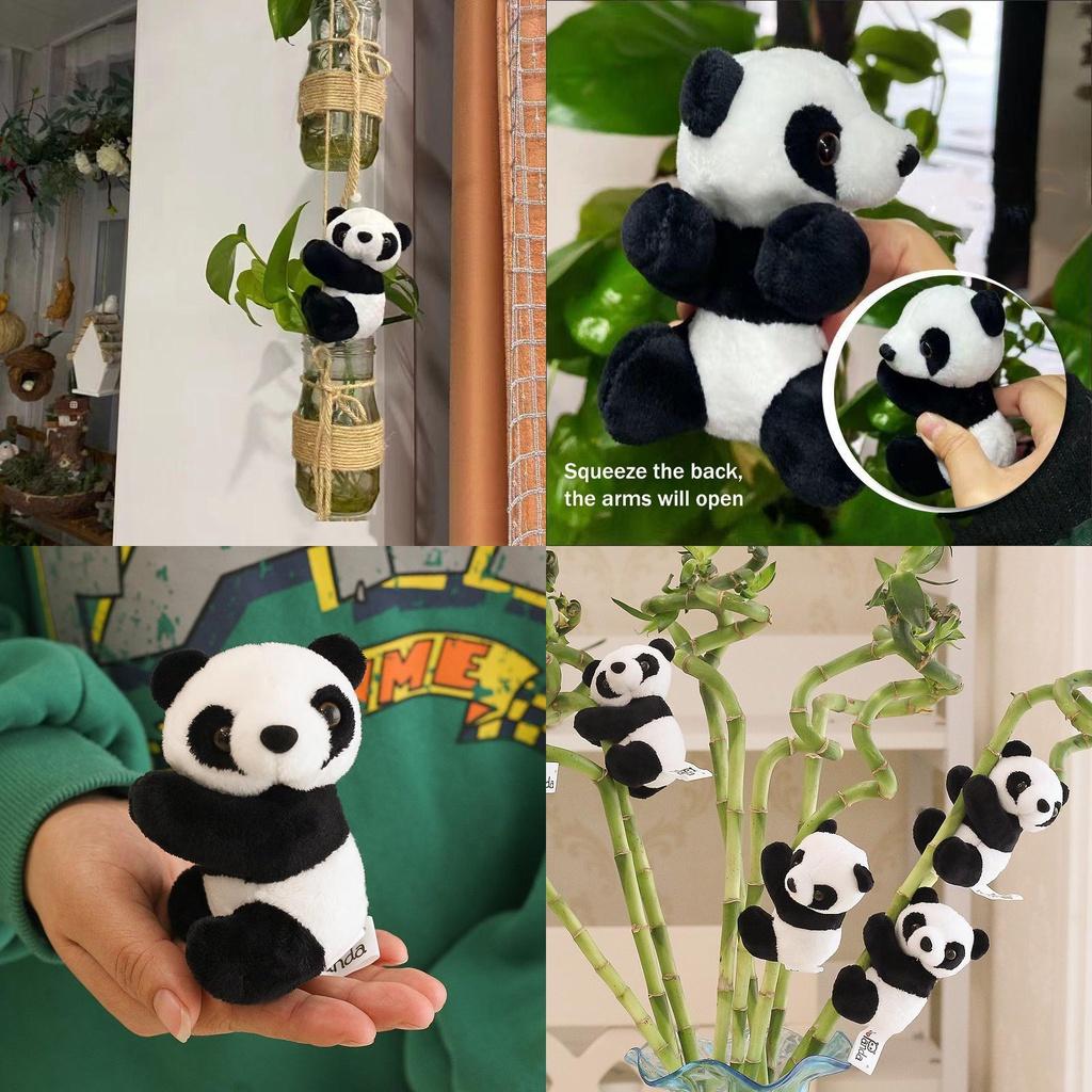 Mini Cute Panda Plush Gripper Perfect For Home Decorations And Gifting!