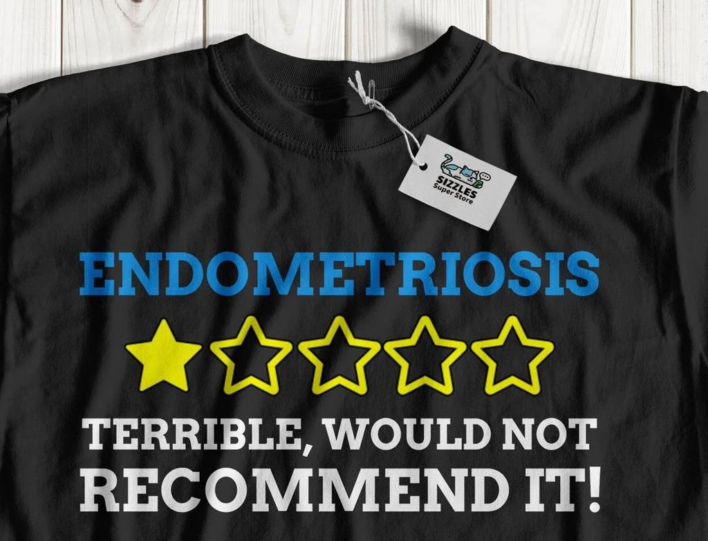 Unisex Funny Endometriosis T-shirt Tops Tees Unisex Laparoscopy & Uterus Surgery Recovery Gifts