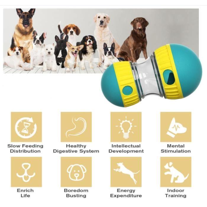 Jouet interactif pour chien indestructible, distributeur de nourriture, friandises, distributeur de nourriture pour chien