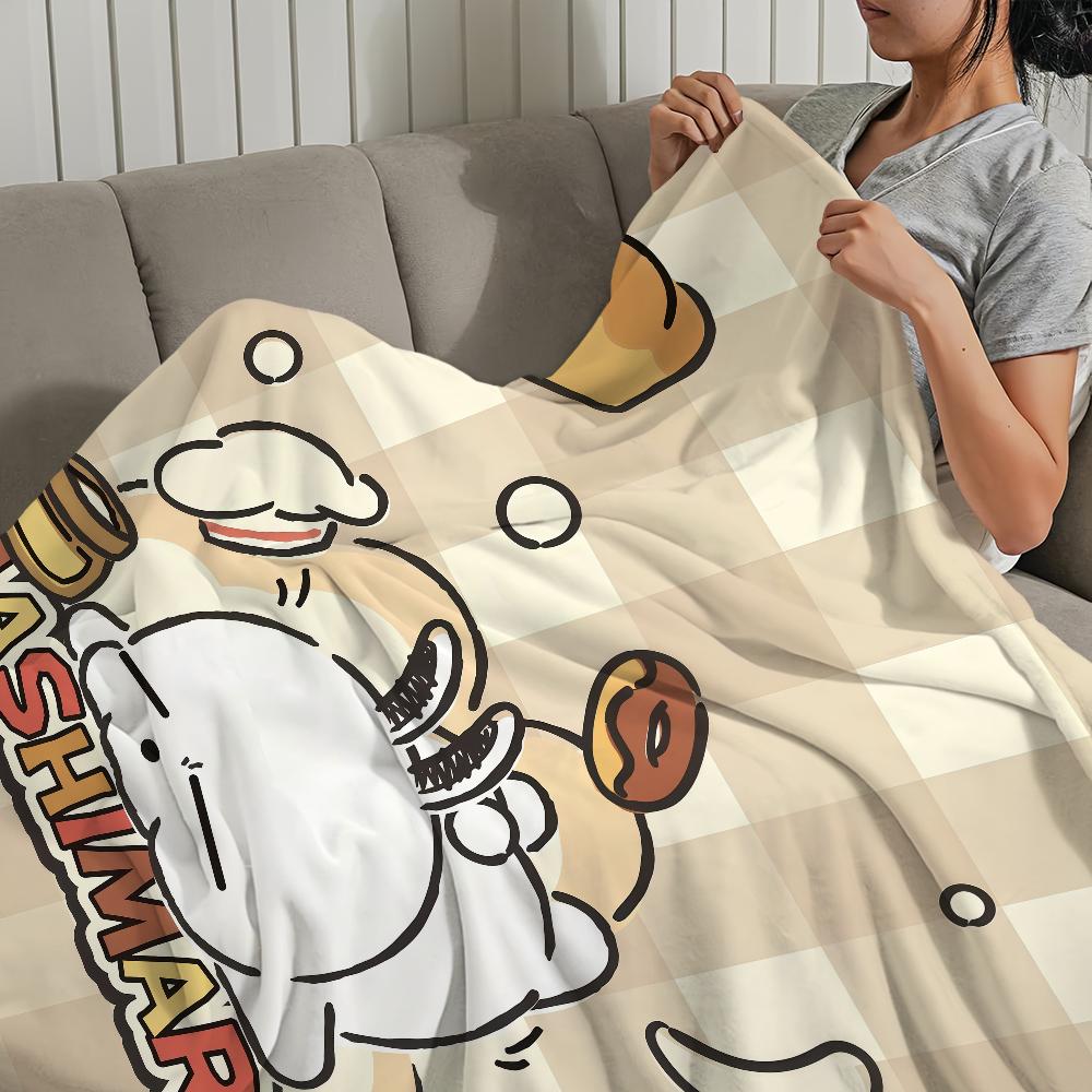 Blanket warm M-MashiMaroS soft plush blanket for sofa living room rabbit kawaii cute office bedroom travel gift Flannel