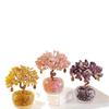 Citrin und Amethyst Reichtumsbaum Feng Shui Schreibtischornament