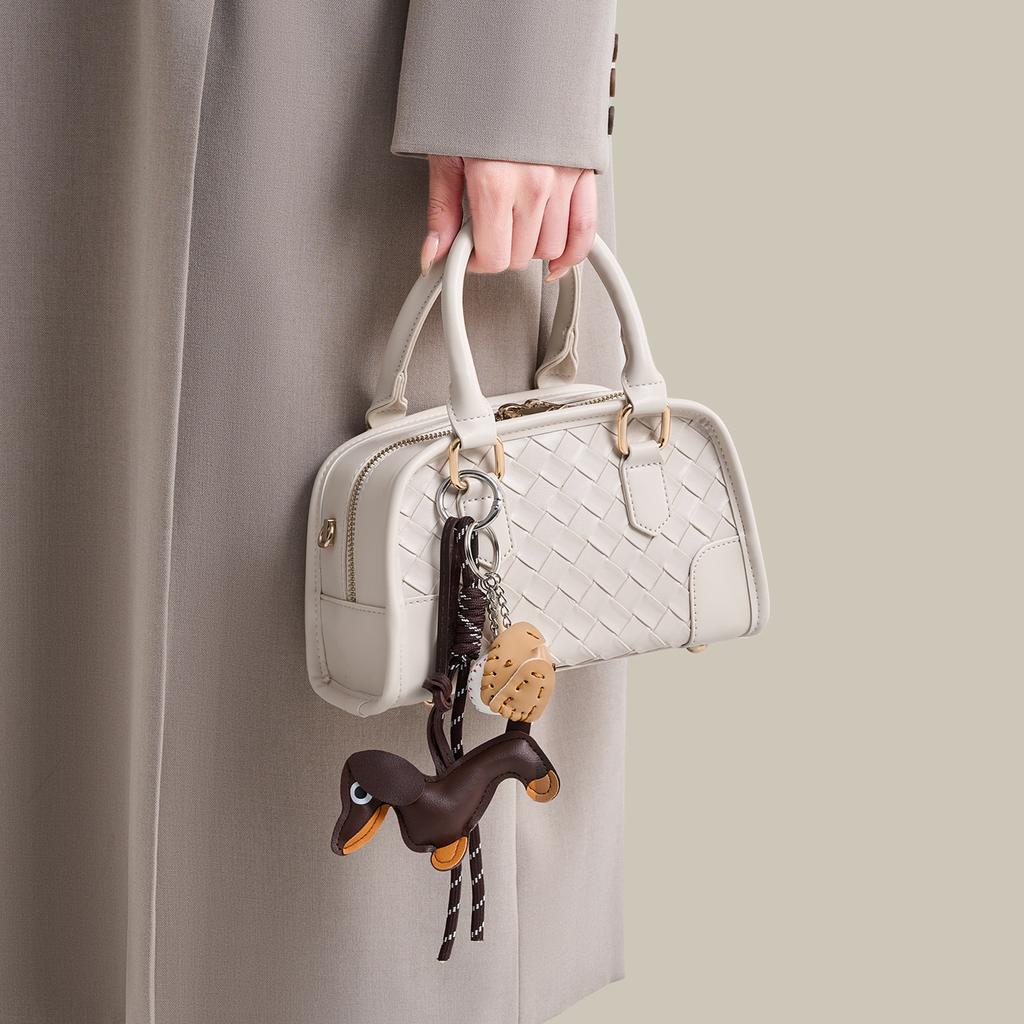 Women'S Bag Niche Woven Pillow Bag Large Capacity Messenger Bag High Sense Boston Handbag