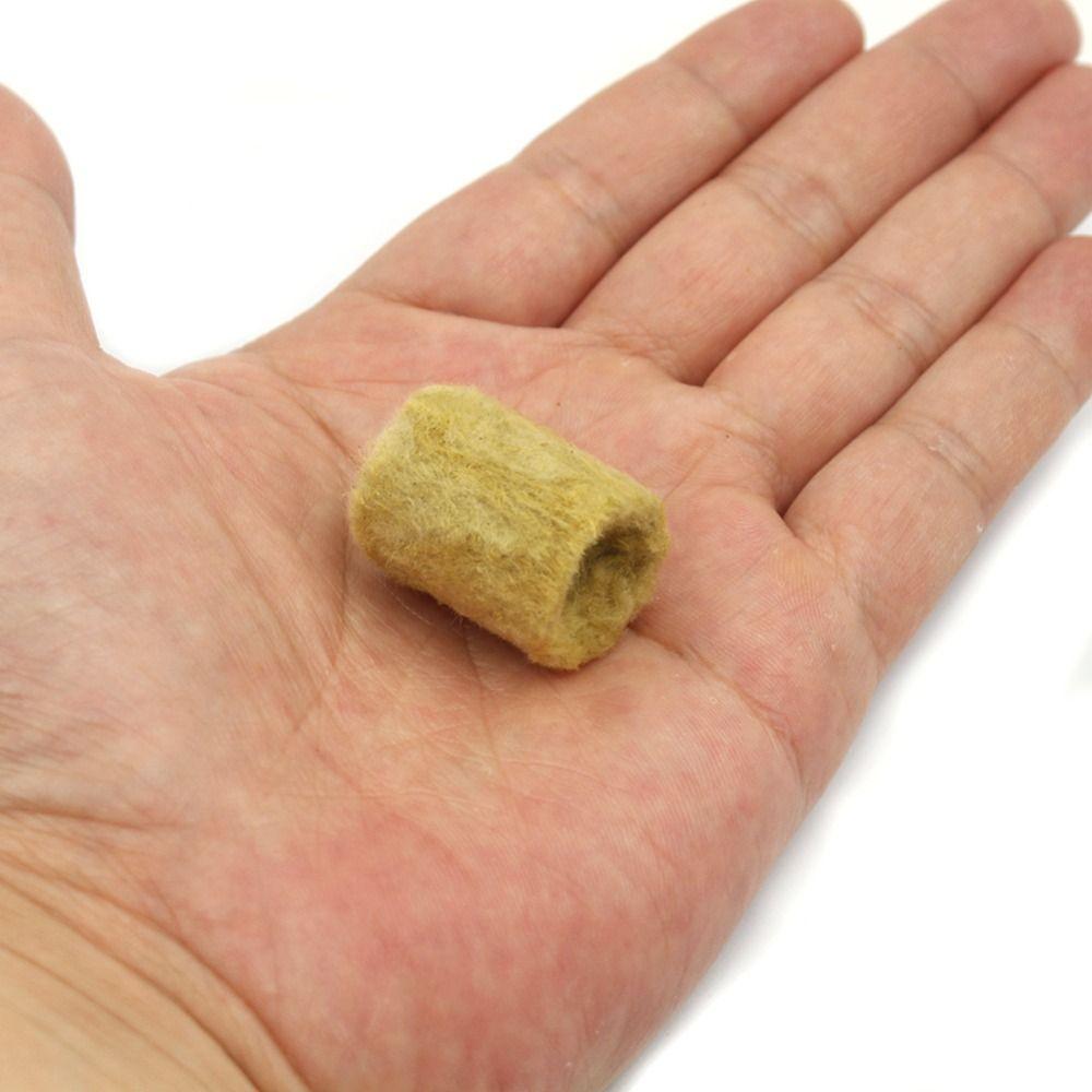 50PCS 27*20mm Size Hydroponic Seedling Block Hydroponic Substrate Cultivation Plug Rock Wool Plug Seedling Medium Garden Sponge