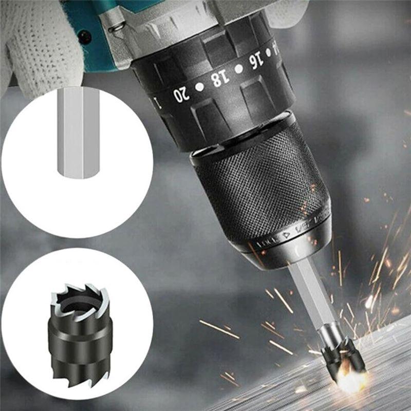 ABUL-10Pcs Spot Weld Cutter Sets Double Sided, 3/8In & 5/16In HSS Rotary Spot Weld Cutter Remover Drill For Power Drill Spot