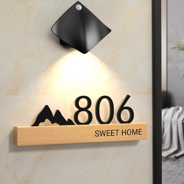 Luminous Personalized House Number Sign Sticker for Front Door