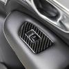 Car Styling Carbon Fiber Window Glass Lifting Buttons Frame Decoration Cover Trim For Volvo S90 V90 2016-2020 Interior Stickers