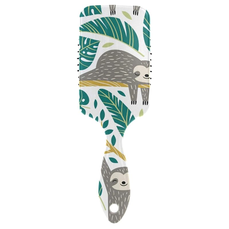 Dinosaur Detangler, Wet Dry Hair Brush for Kids, Men & Women - Plastic Handle Multicolor-2