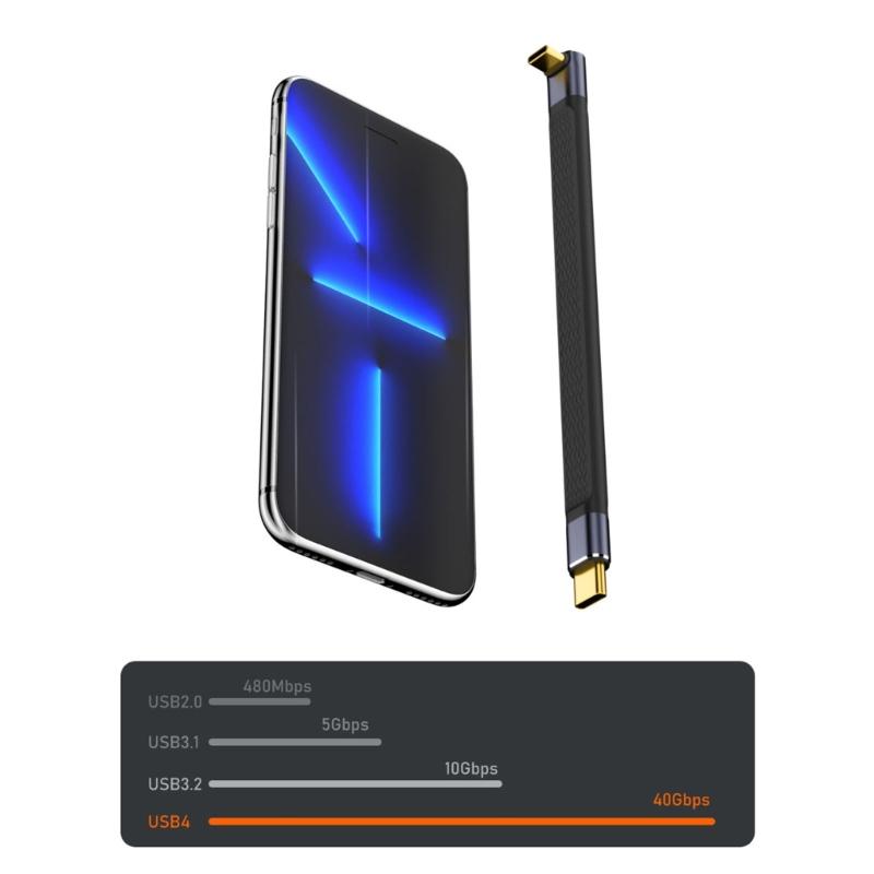 40Gbps PD3.1 USB C Data Cable 240W Type C Cable 8K60hz Video Output Fast Charging and Data Transfer