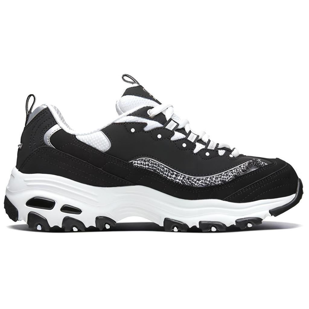 Skechers D'Lites 1.0 Mesh, Textile Classic And Versatile Cushioning Abrasion Resistant Breathable 13090-BKW