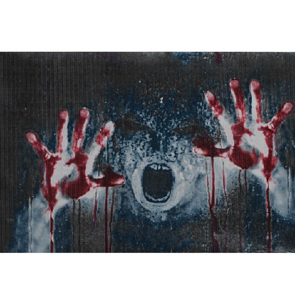 Car Rear Window Decor Foils Horrible Ghost Rear Windshield Decals Thriller Graphic Sticker 70x130cm 3D Pattern Decoration OEM