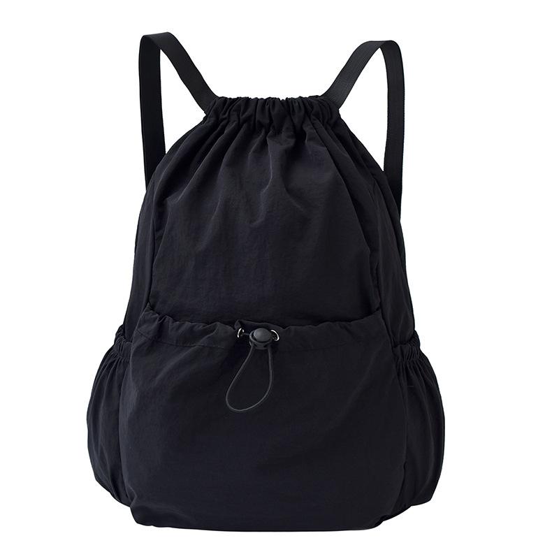 Schoolbag Lightweight Beam Drawstring Backpack Korean Large Capacity Outdoor Commuter Leisure Foldable Backpack