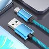 Braided Phone Chargers Cables USB C Fast Charge 3A Power Delivery 100W 480Mbps Data Transfer for Multiple Devices