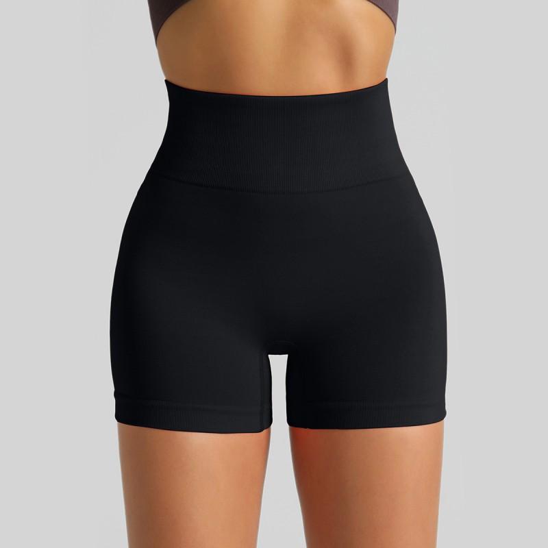 High-Waisted Seamless Yoga Shorts Women Butt-Lifting 3/4 Length Running Gym Leggings Quick-Dry Stretchy Workout Pants