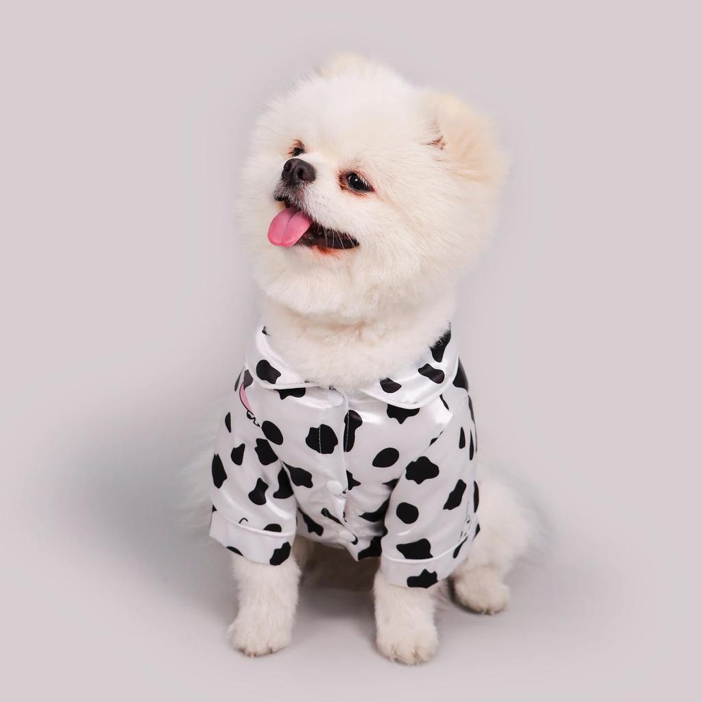 Pet Dog T Shirt Clothes - Cute Adorable Leopard & Bee & Cow Print, Lightweight Cozy Soft Homewear Outfit Pet Wear Clothes
