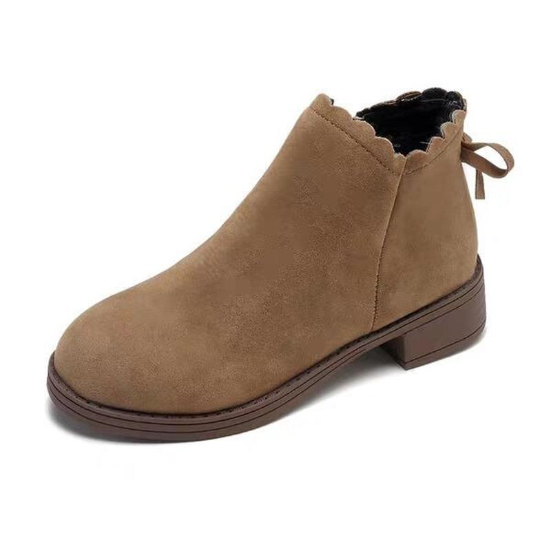 Fashion 2024 Winter New Women's Short Boots Thick Heels Fashion Low-heeled Short-tube All-match Boots Student Korean Women's Boots