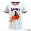Booker 3D Basketball Number 1 T Shirt American Basketball Top Training Breathable Tee Crew Neck Short Sleeves T-shirt