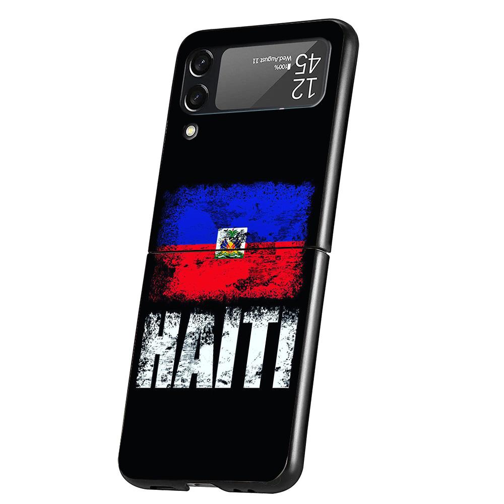 

Haiti Haitian Flag Phone Case For Samsung Galaxy Z Flip 7 6 5 4 3 5G Cover ZFlip7 ZFlip6 ZFlip4 ZFlip5 ZFlip3 Coque Fundas Galax Samsung Z Flip 4
