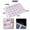 Charmoon Parts Box with 24 Clear Compartments and Removable Dividers for Small Items, Parts, and Tools