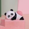 Cute Panda Pig Animal Resin Desk Toy With Soft Elastic Butt For Office Decor And Stress Relief