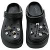Crocs Stomp Gender-Conforming Needle EVA Simple Fashion Trend Casual Gift Box Edition Hole Shoes Unisex Style Black