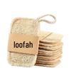 Natural Loofah Dish Sponge 10-Pack with Hanging Loop