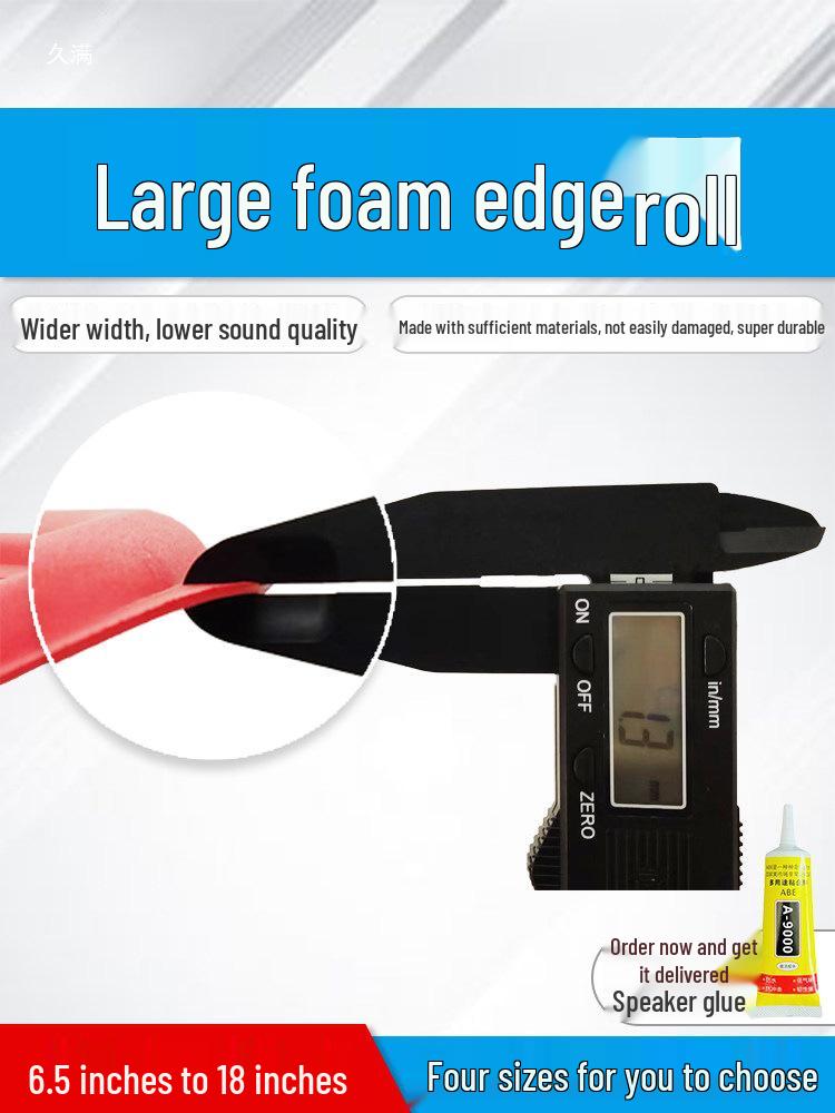 JBL Speaker Repair Foam Surround: Replacement Edge for 3/4/6/6.5/8/10/12 Inch Folding Ring