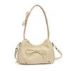 Fashion casual bow shoulder bag new high value sense crossbody armpit dumpling bag