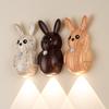 LED Three-color Changing Light Rabbit Wall Lamp Motion Sensor Light