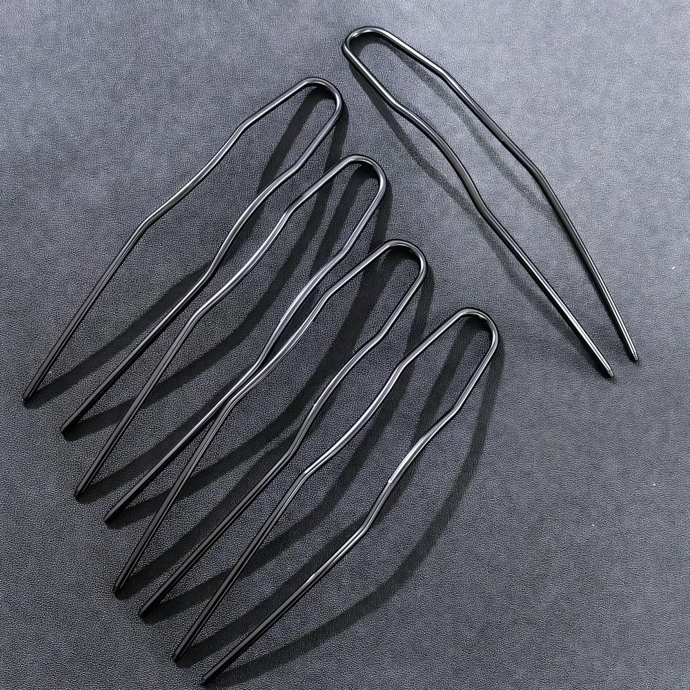 Neue U-förmige Metall-Haarspangen Nadeln Ballett-Haarnadeln Metall-Bobby-Haarstyling-Klammern Schwarz Braun Haar-Dutt-Klammern für Frauen Mädchen