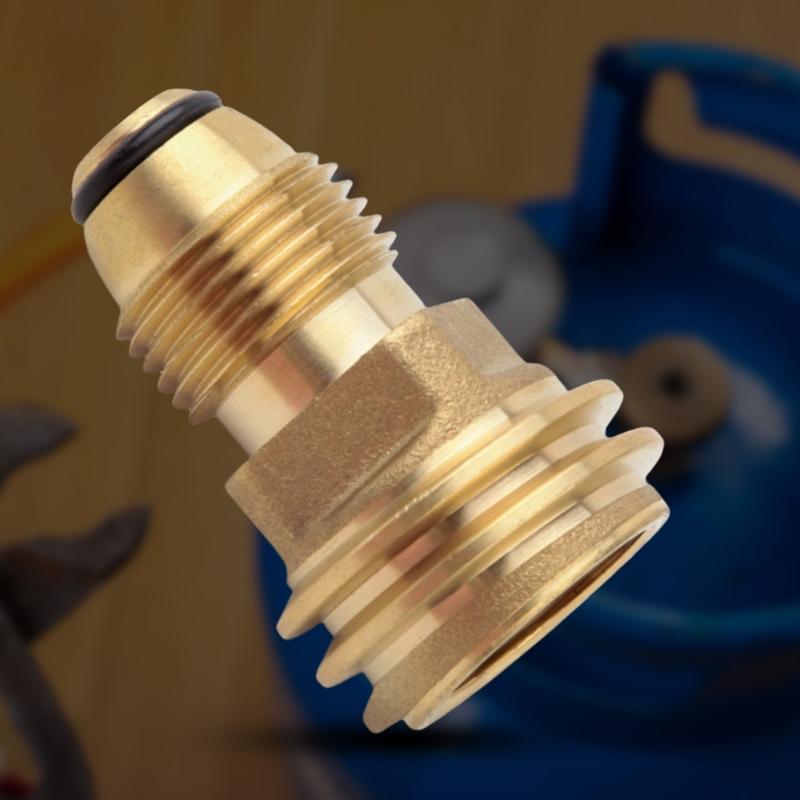 Propanes Gas Grills Quick Connecting Fitting Solid Brass Adapter Quick Connecting Adapter for Efficient Fuels Conversion