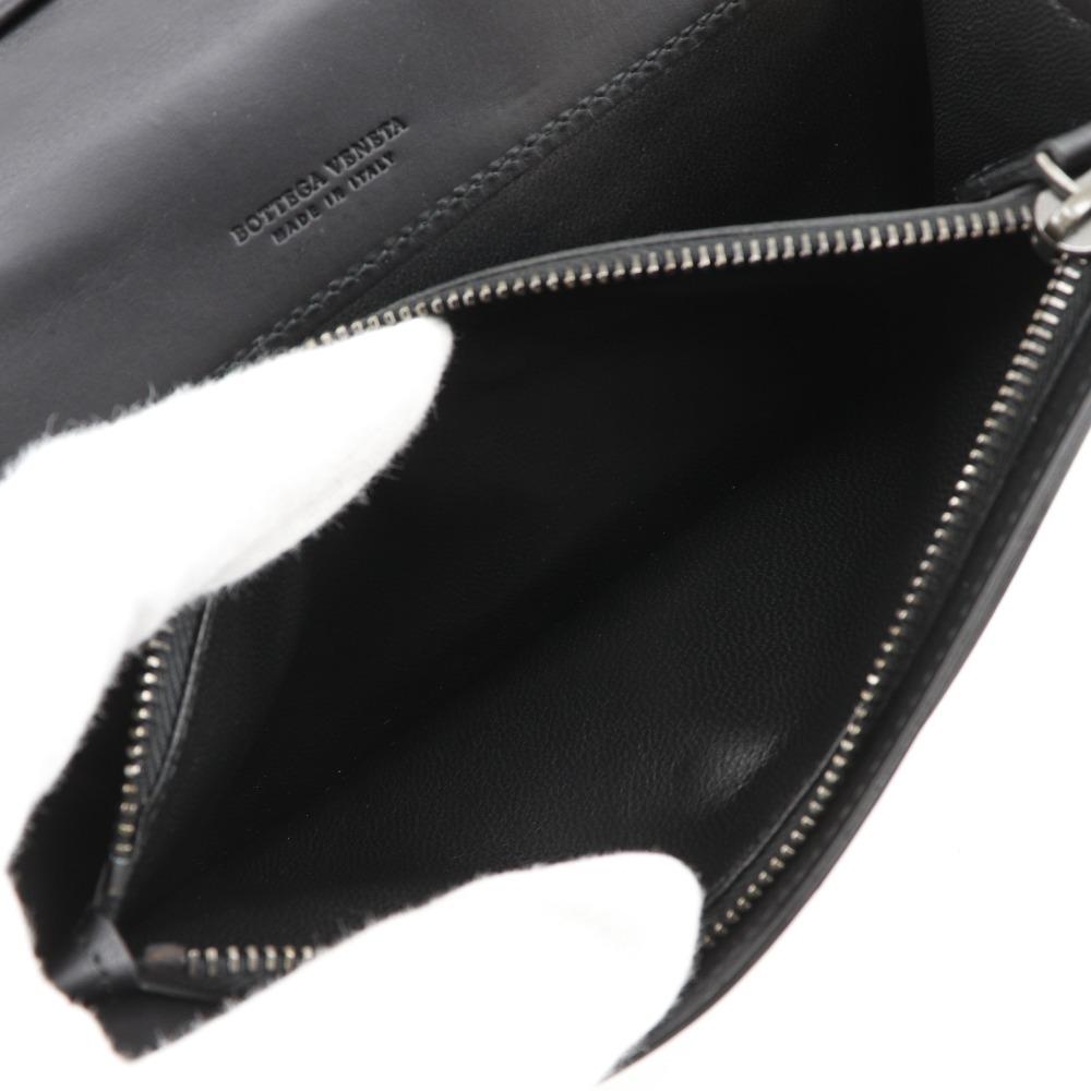 BOTTEGAVENETA Portofel Intrecciato Bifold Piele de vițel pentru bărbați Folosit