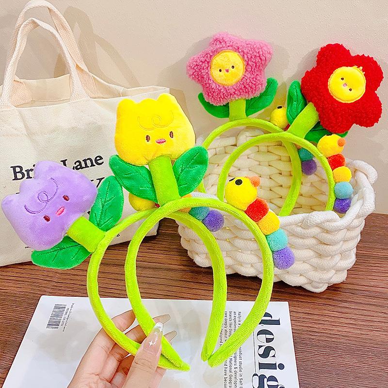 2023 Hot Sales Cartoon Flower Hair Hoop Fascia per capelli per bambini Donna Fascia per capelli Moda Festa Accessori per capelli Ragazze Copricapo Regali