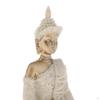 Thailändische sitzende Buddha-Statue aus geschnitztem Sandstein, Hindu-Religion, Figuren, Skulptur für Zuhause und
