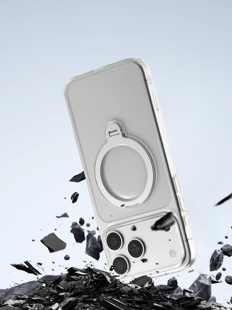 Husă Transparentă Rotativă Magnetică 360° pentru iPhone 17 Pro - Acoperire Completă