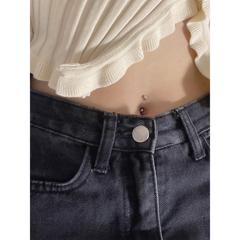925 Sterling Silber Augenbrauenring Bauchnabelring Bauchnabelstecker Bauchnabelpiercing Bauchnagel Mini Ohne Belastung Mode Anti-Allergie 3mm Kugel Radian