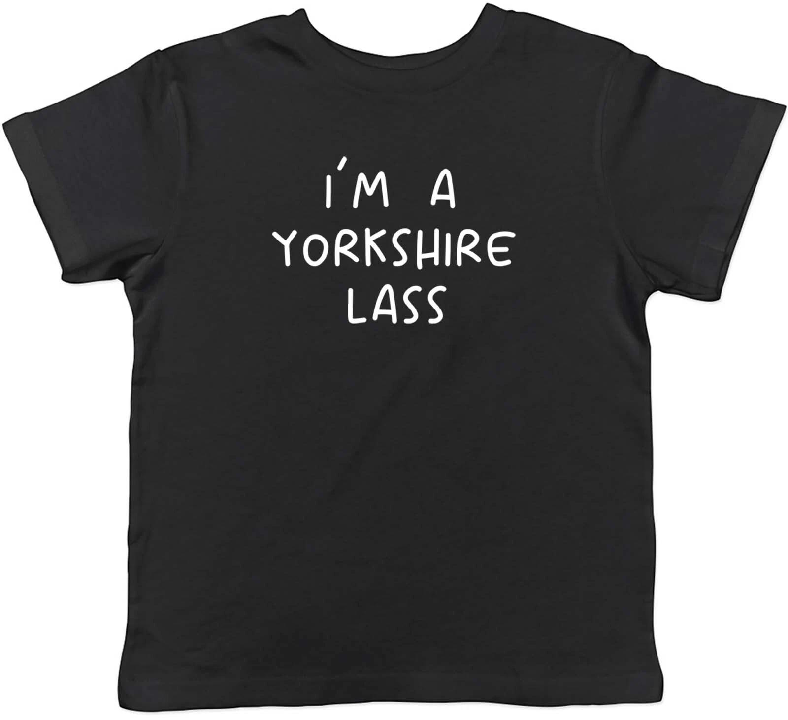 Yorkshire Day Kids T-Shirt I m a Yorkshire Lass Childrens Boys Girls Gift 140