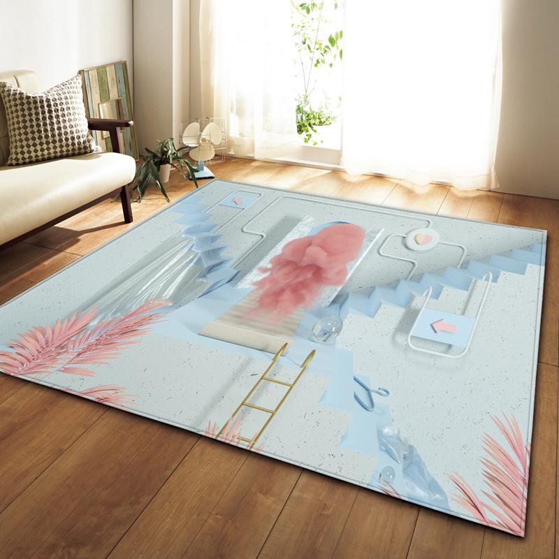 Fresh 4D Living Room Carpet Bedroom Dining Room Floor Mat