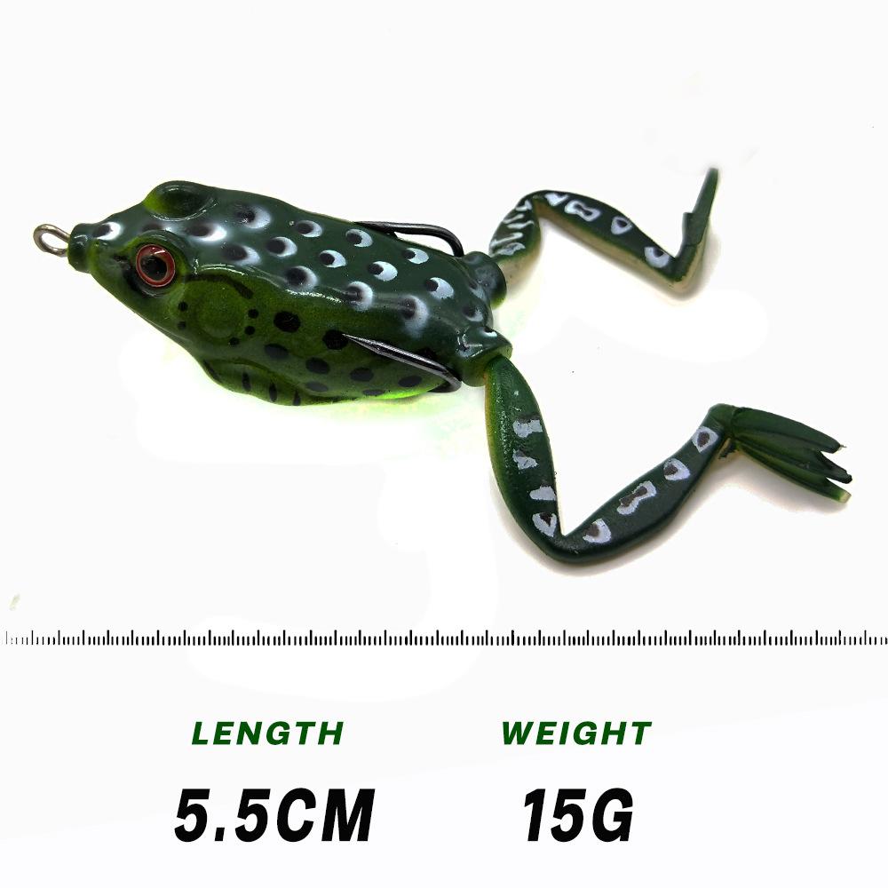 Cross-border 5-pack Set Thunderfrog Artificial Soft Bait Luya Simulation Black Perch 55CM 15G ABS Material with Hooks