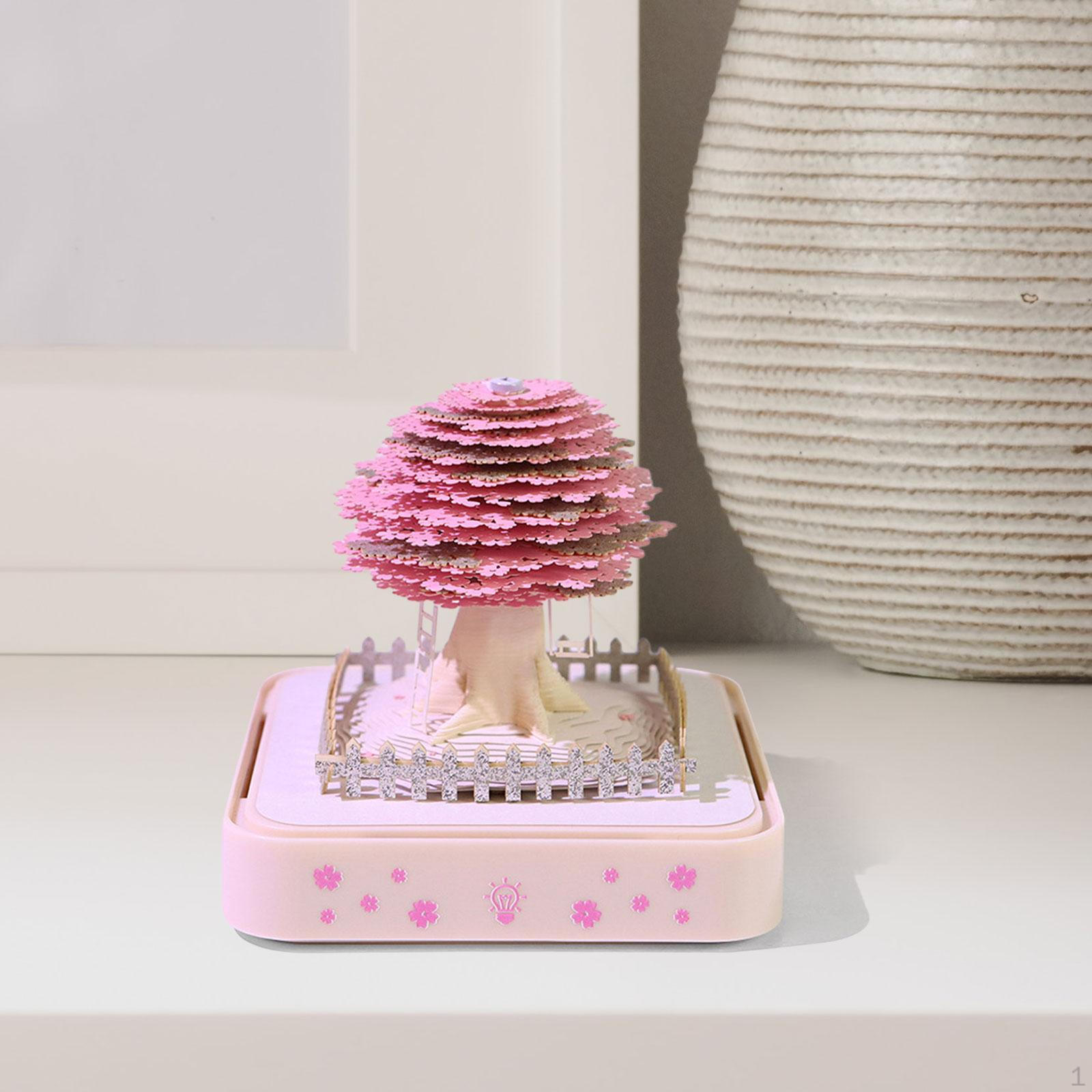 

3D Календар-блокнот Пост-нотатки зі світлодіодним відривним годинником для English