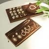 Creative Walnut Earrings Display Holder Retro Luxury Design Solid Wood Jewelry Showcase Stand Live Shooting Props Jewelry Art Display Background Board