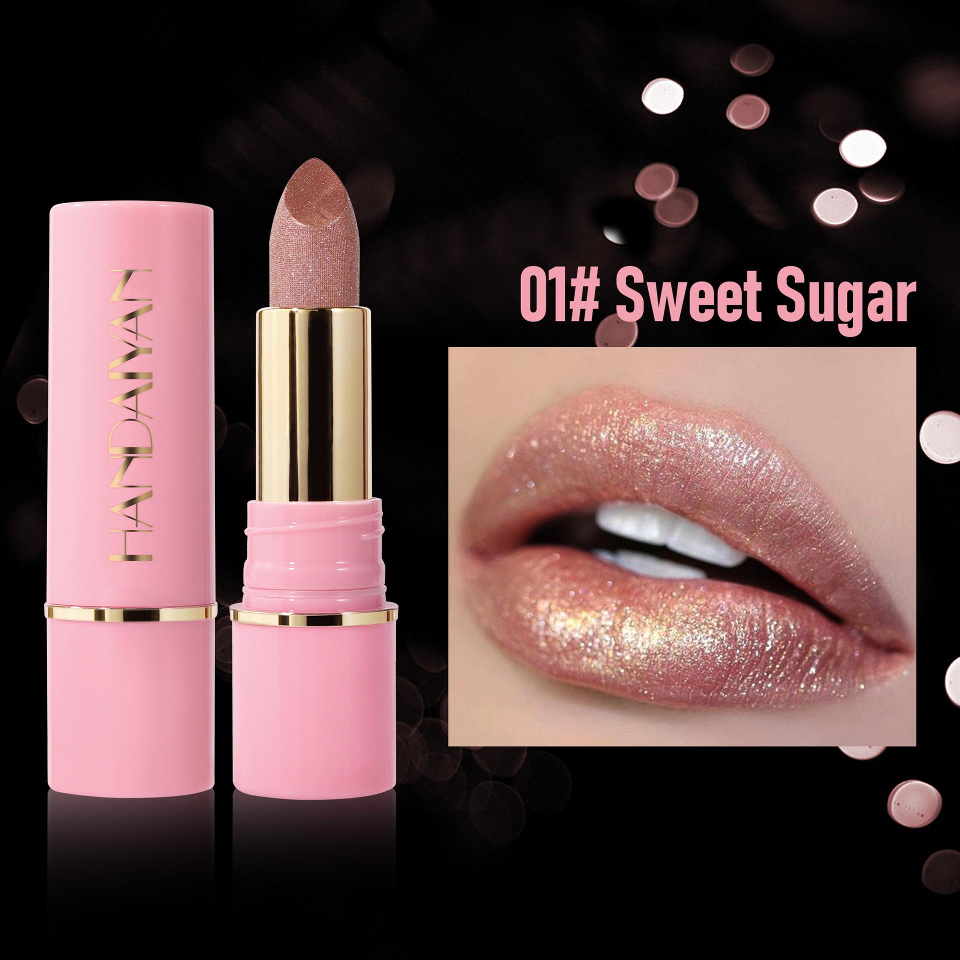 Бриллиантовая блестящая перламутровая губная помада Взрывная губная помада Блестящая губная помада Изящная блестящая стойкая водостойкая увлажняющая блестящая губная помада 01