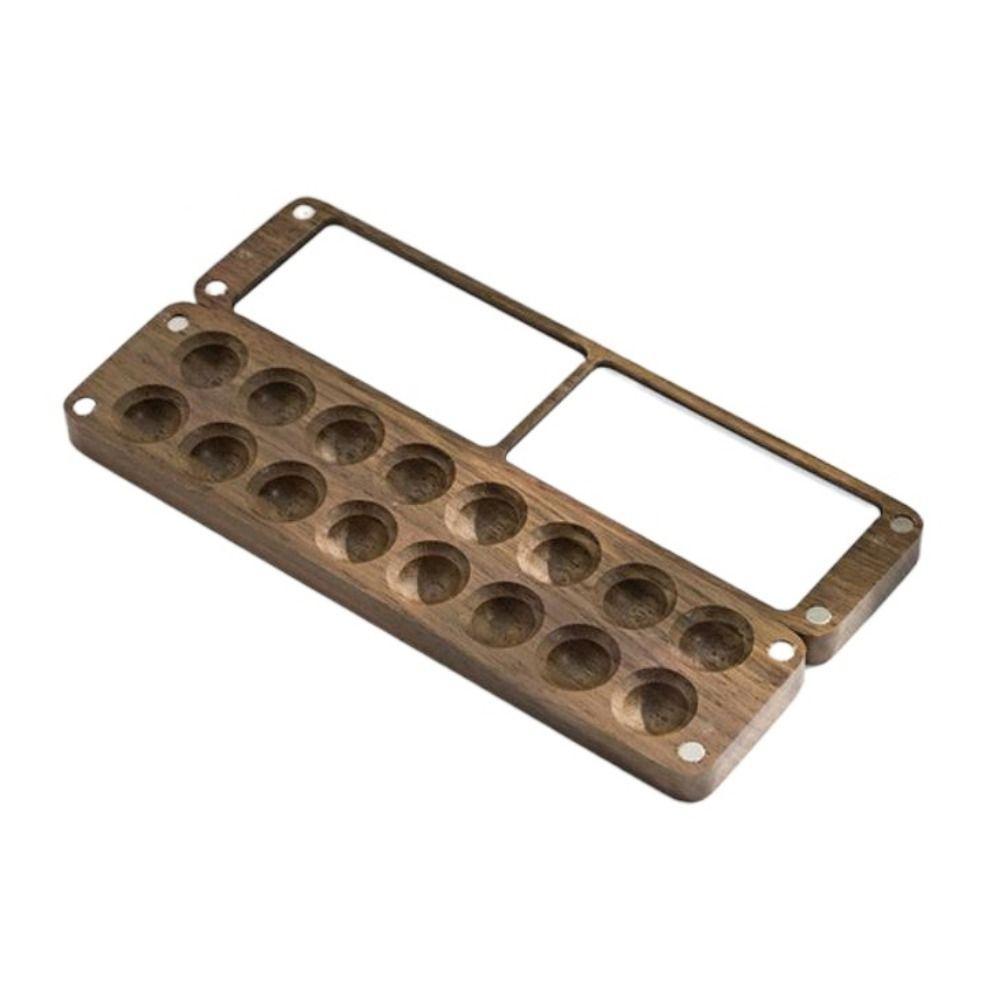 

Mini Empty Wooden Watercolor Portable Sketch Palette Painting Tray Paint Box Painting Tool C