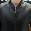 Spring and Autumn New Men's Leather Casual Fashion Trend PU Leather Motorcycle Jacket