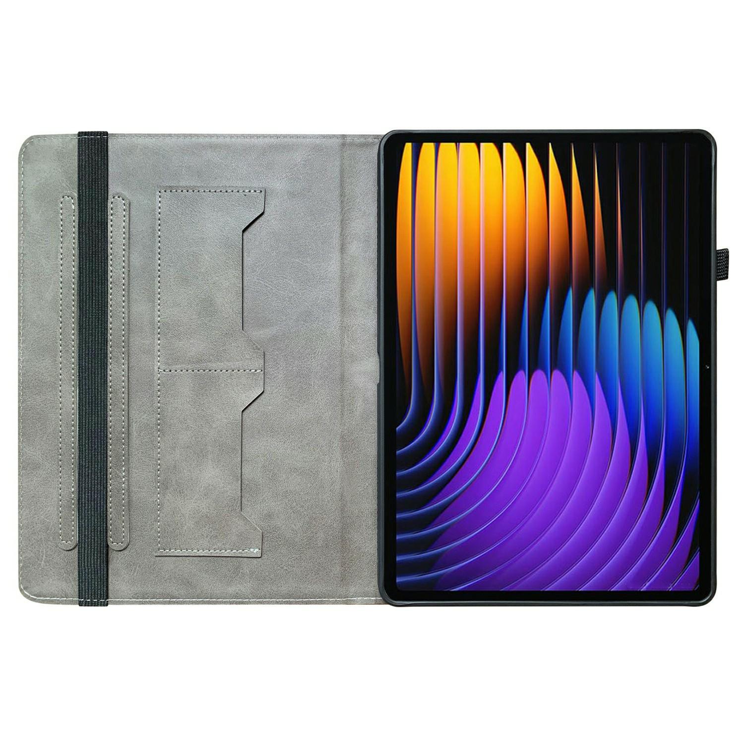 

Для Xiaomi Pad 7 Pro/Pad 7 Шкіряний чохол з принтом, підставка, чохол для планшета з відділеннями для карток Plum Blossom