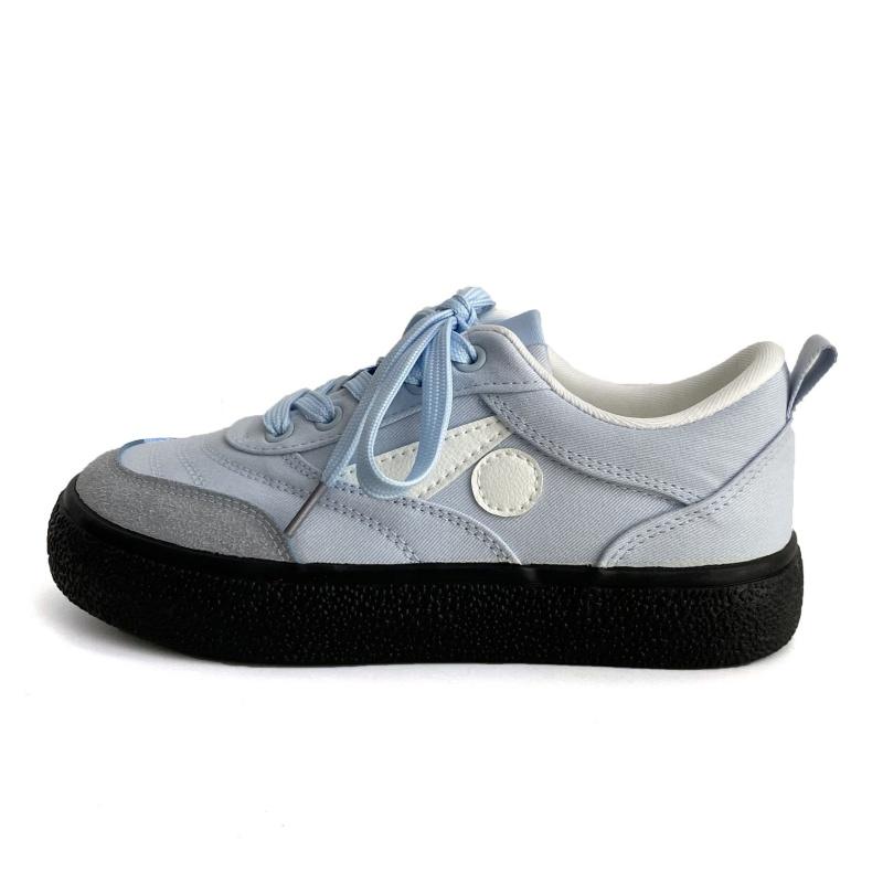 Fashion 2025 Spring Summer Thick Bottom Training Shoes New Retro Mixed Color Students Sneakers Casual Concise Soft Soled Sports Shoes