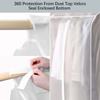 Garment Rack Cover Dustproof Waterproof Garment Bags For Hanging Clothes Clothing Storage Bag With Zipper For Hanging Shirts